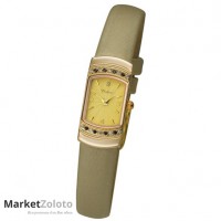 Женские золотые часы "Любава" арт. 98356.412