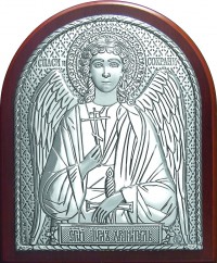 Икона Ангела Хранителя арт. AЮ40Н 7х8,5 см.