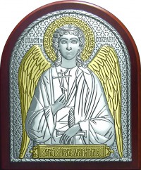 Икона Ангела Хранителя арт. AЮЗ40Н 7х8,5 см.
