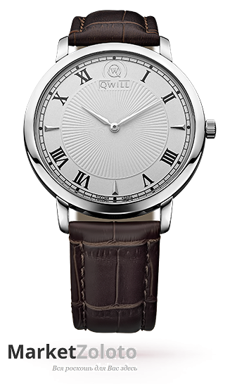 Серебряные мужские часы Qwill арт. 6000.01.04.9.11 купить в Москве недорого