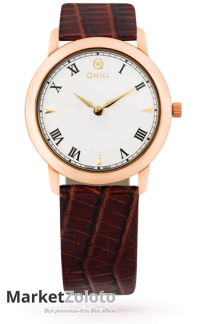 Золотые женские часы Qwill арт. 6050.01.01.1.11